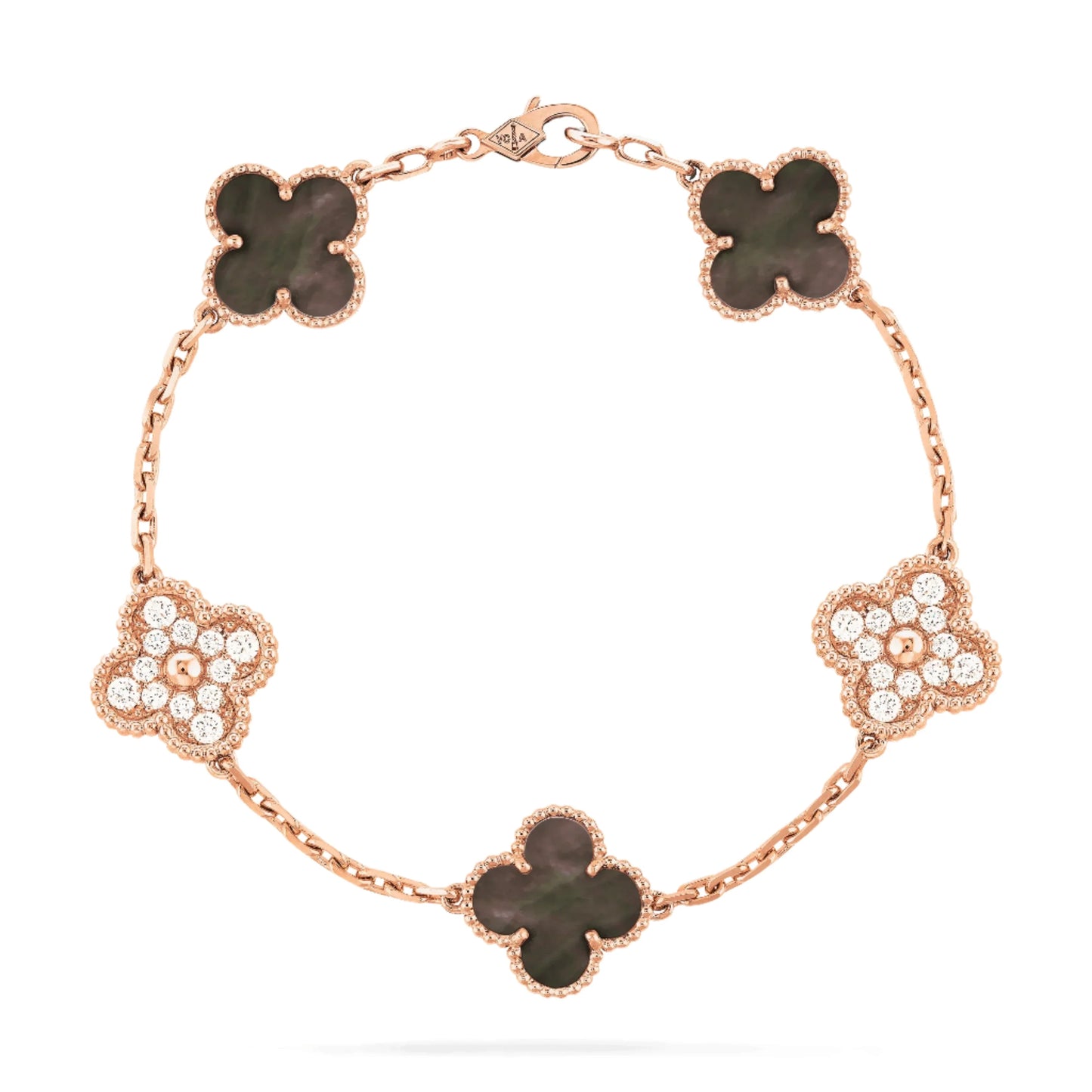 Vintage hambra Bracelet - Rose gold grey