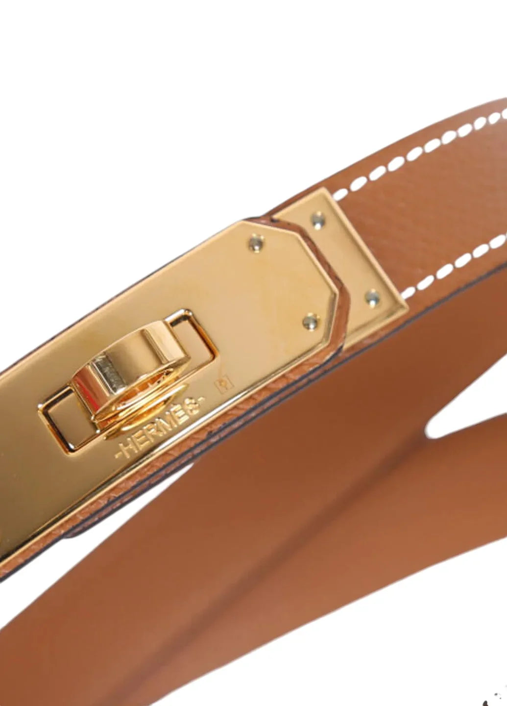 Kelly 18 Belt Tan Gold Buckle