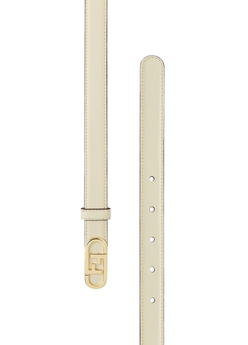 O'Lock Leather Belt White