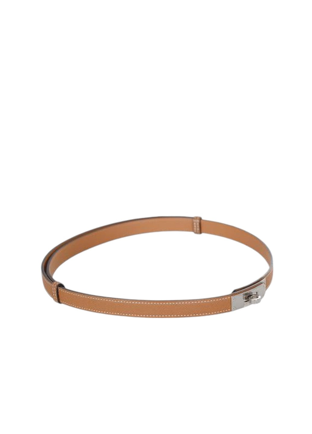 Kelly 18 Belt Tan Silver Buckle