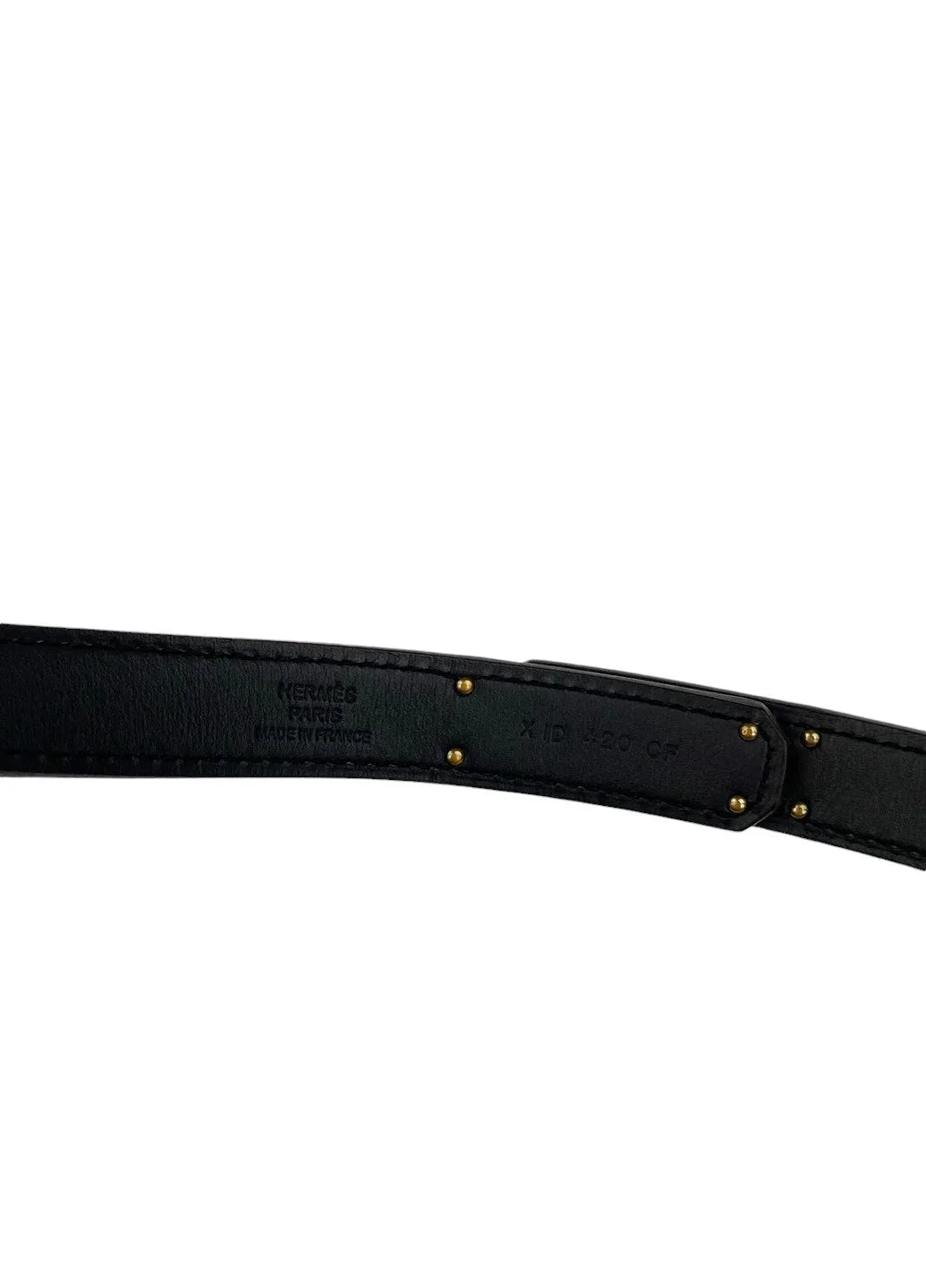 Kelly 18 Belt Noir Gold Buckle