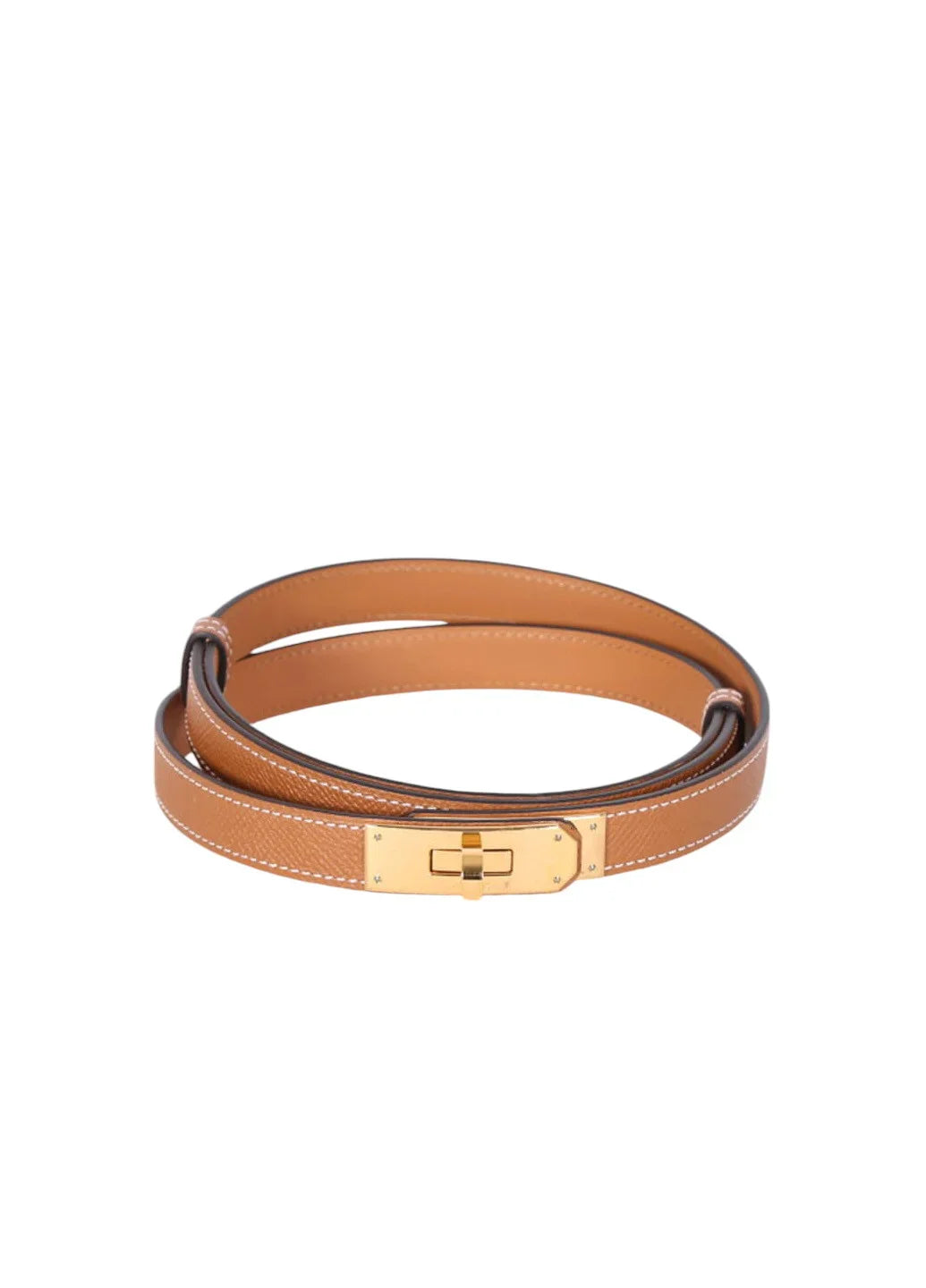 Kelly 18 Belt Tan Gold Buckle