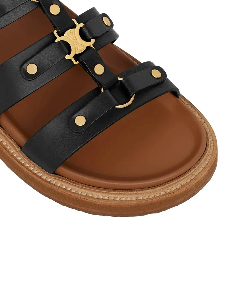 Tippi Slide In Calfskin Black