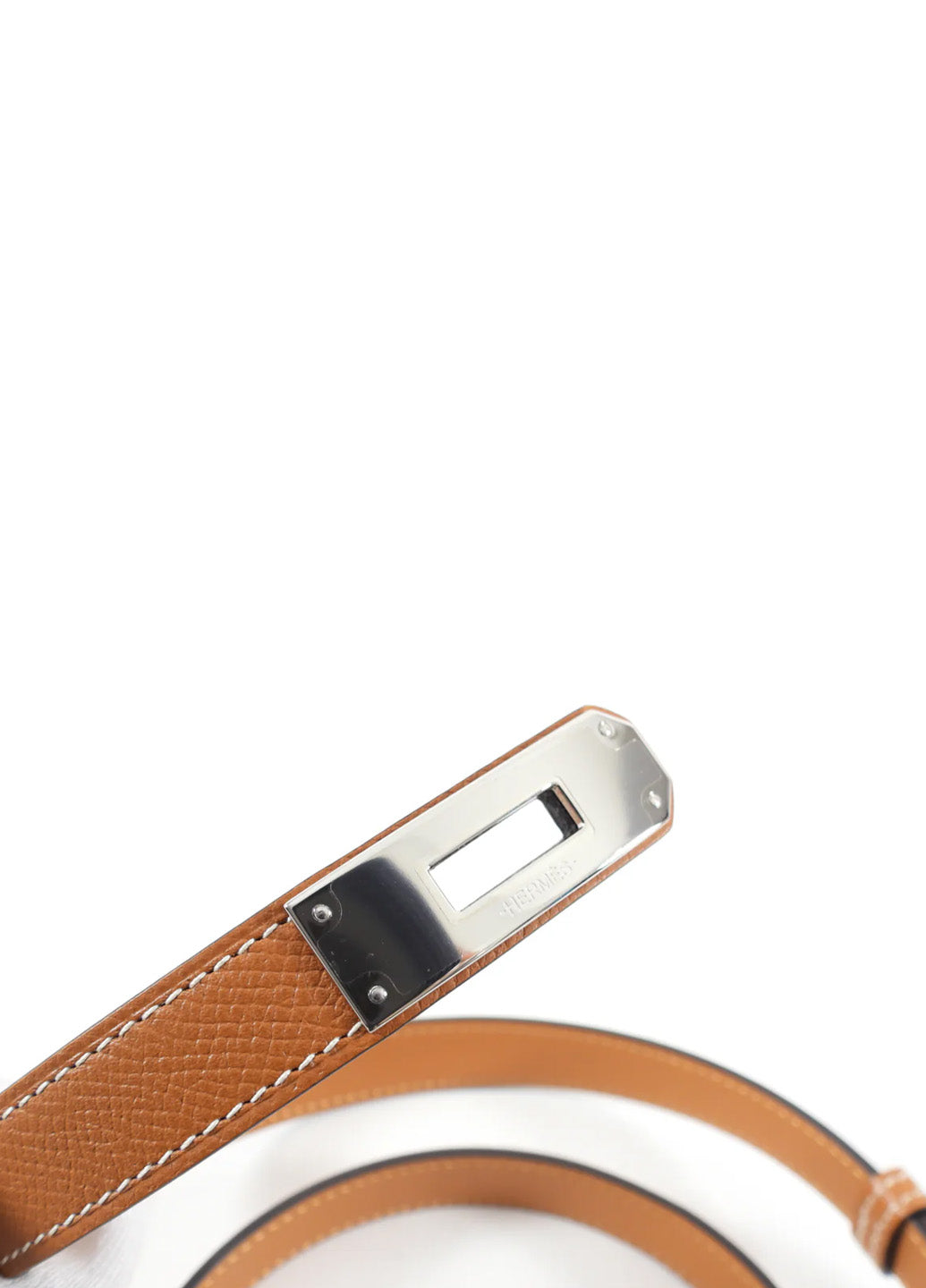 Kelly 18 Belt Tan Silver Buckle
