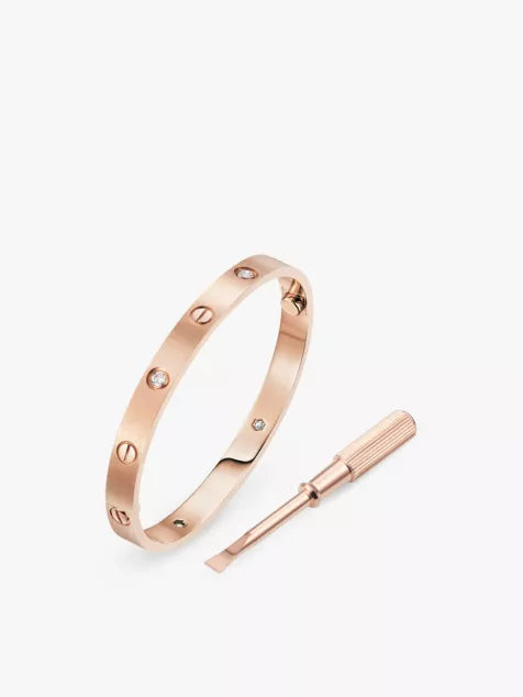 Love Bracelet - Rose Gold Diamond