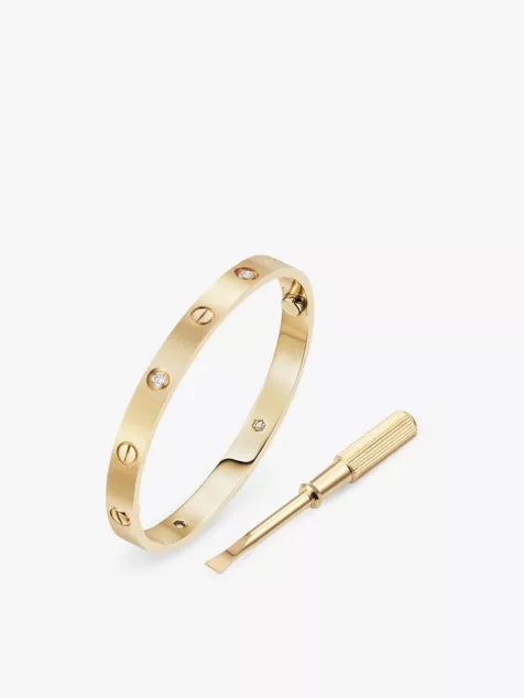 Love Bracelet - Yellow Gold Diamond