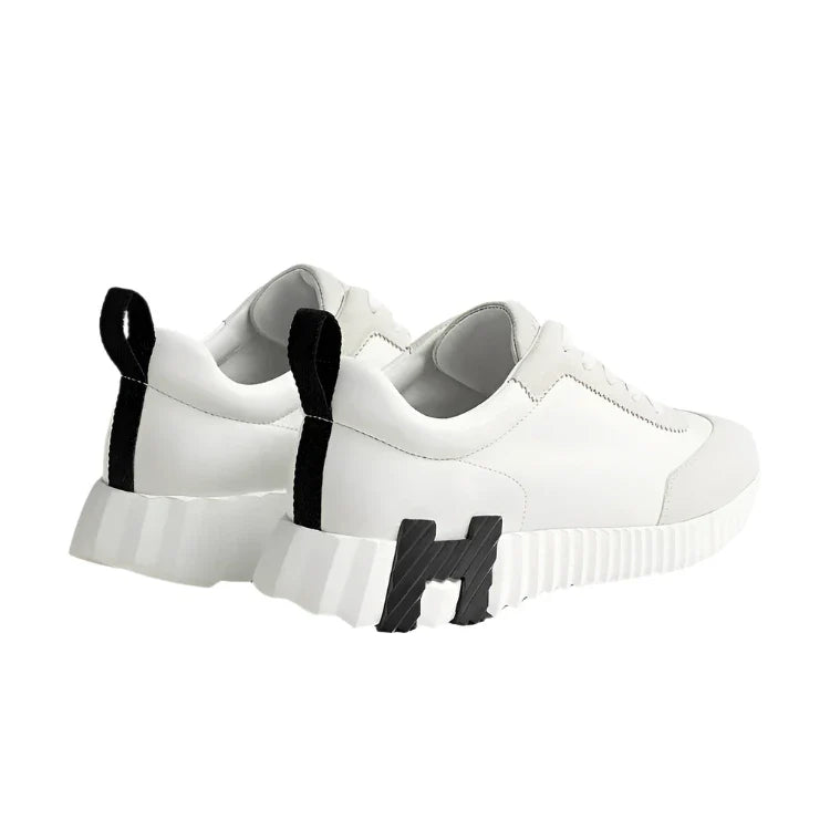 Bouncing Sneaker Calfskin and Suede Blanc