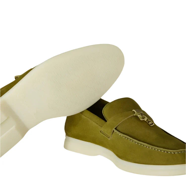 Summer Charms Walk Loafer Suede - Olive Leaf