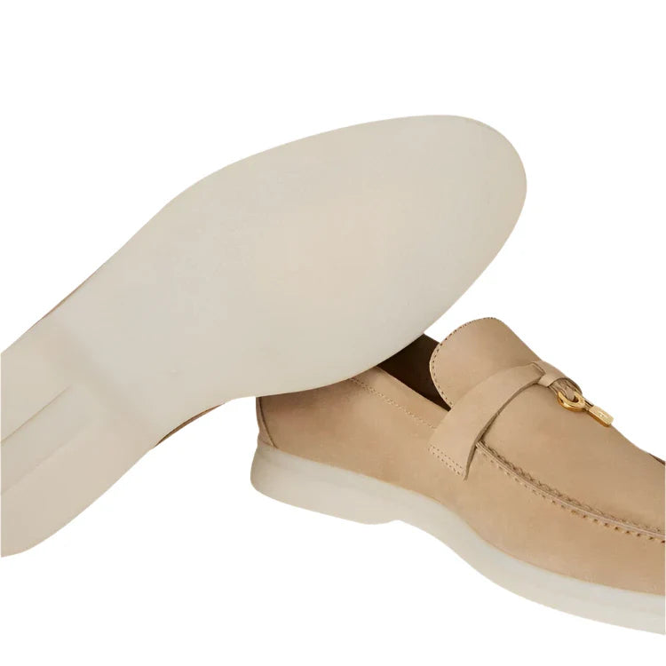 Summer Charms Walk Loafer Suede - Sandstone
