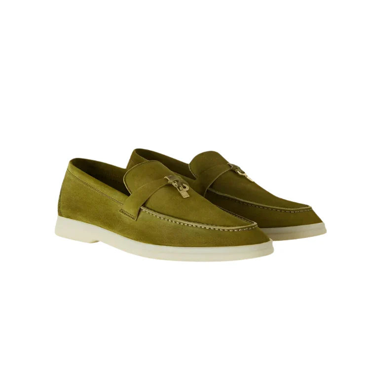 Summer Charms Walk Loafer Suede - Olive Leaf