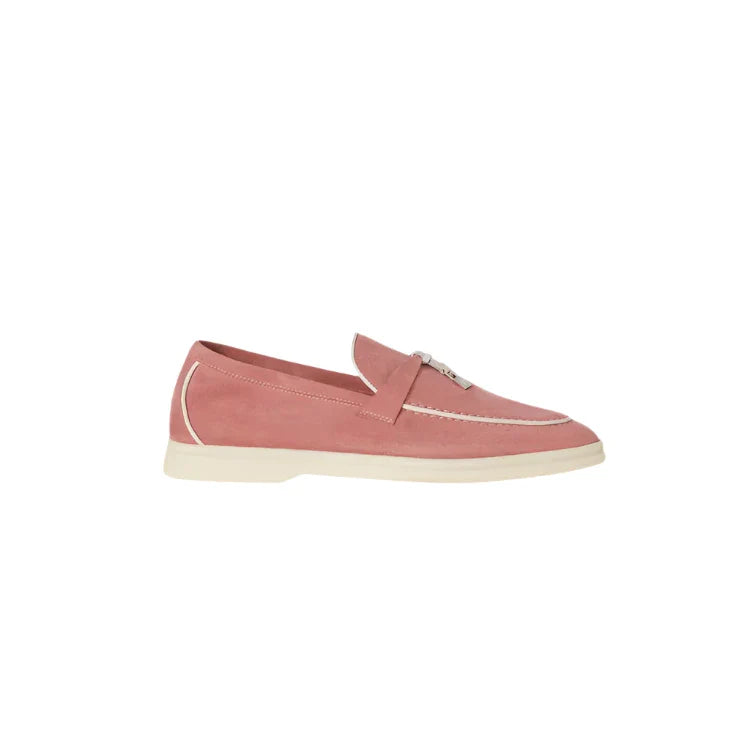 Summer Charms Walk Loafers Suede Goatskin - Ancient Blush