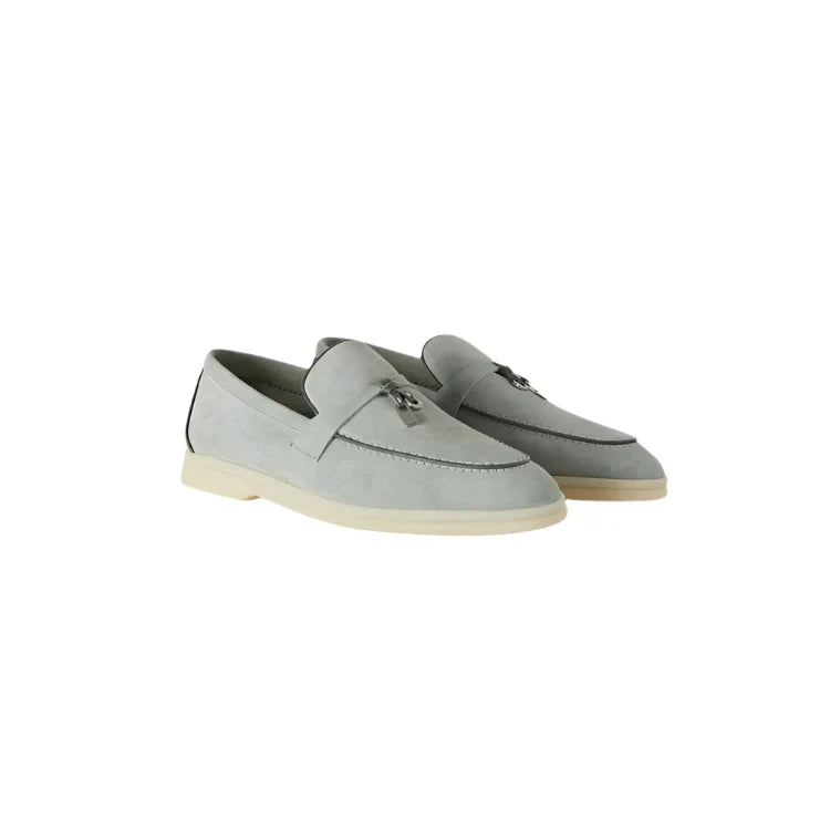 Summer Charms Walk Loafers Suede Goatskin - Eucalyptus