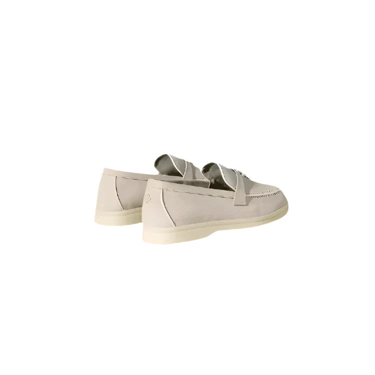 Summer Charms Walk Loafers Suede Goatskin - Powder Pearl