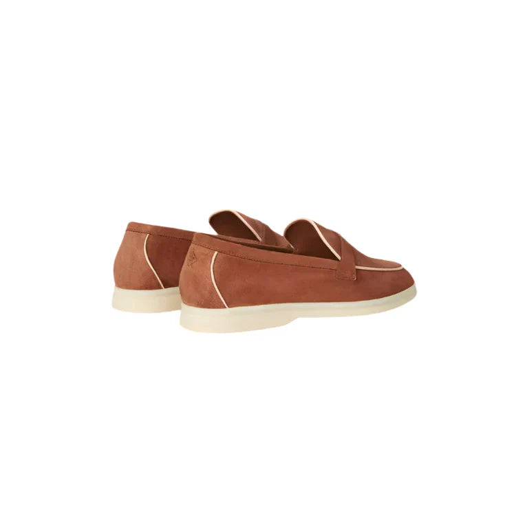 Summer Charms Walk Loafers Suede Goatskin - Rocky Road