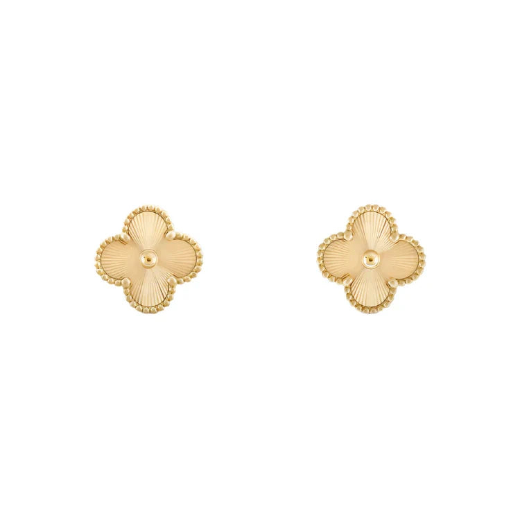 Vintage Alhambra Earrings - Yellow Gold