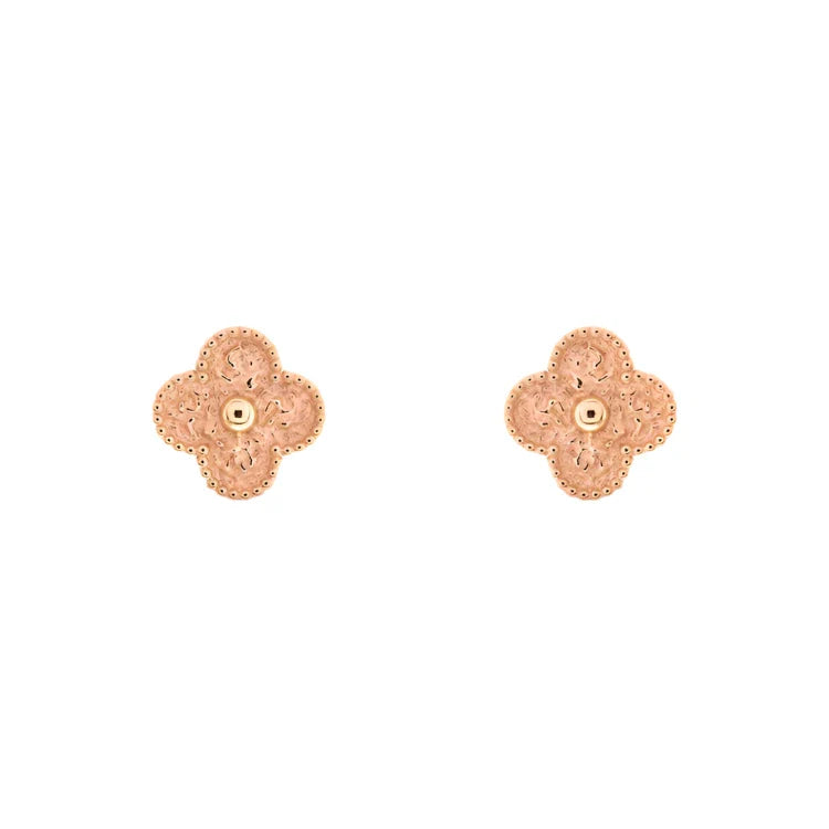 Vintage Alhambra Earrings - Rose Gold