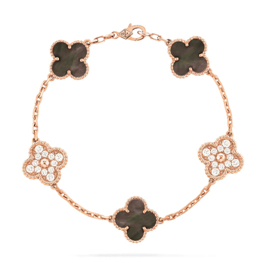 Vintage hambra Bracelet - Rose gold grey