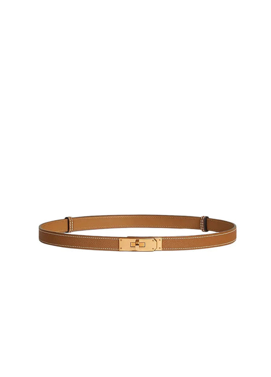 Kelly 18 Belt Tan Gold Buckle