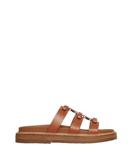 Tippi Slide In Calfskin Tan