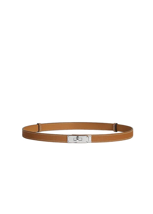 Kelly 18 Belt Tan Silver Buckle