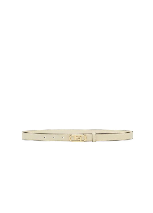 O'Lock Leather Belt White
