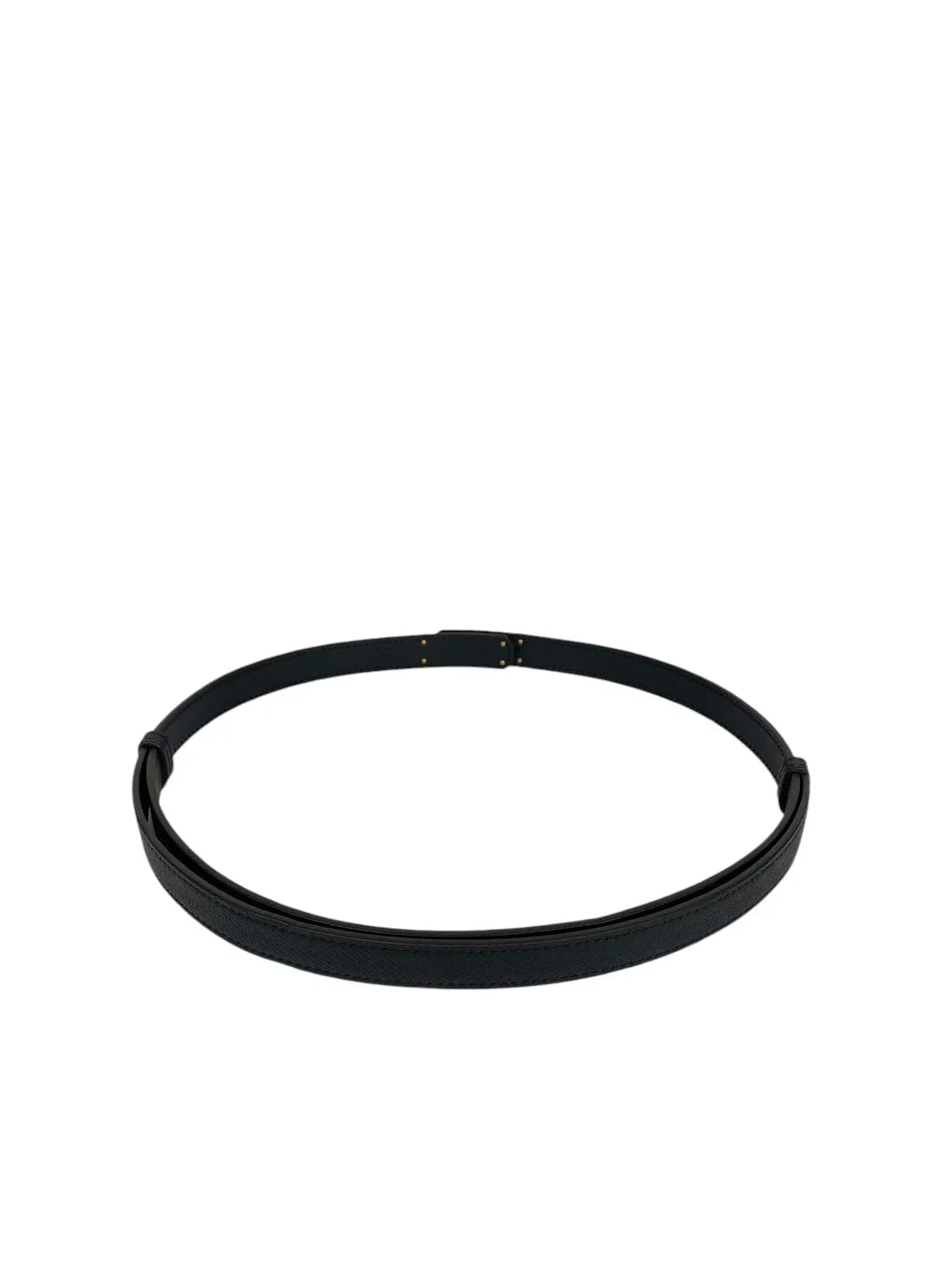Kelly 18 Belt Noir Gold Buckle