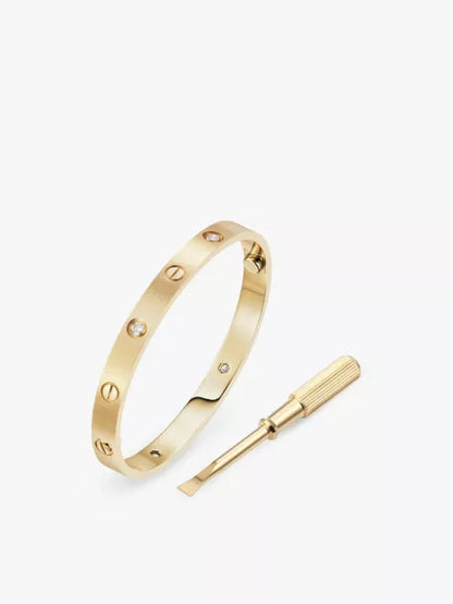 Love Bracelet - Yellow Gold Diamond