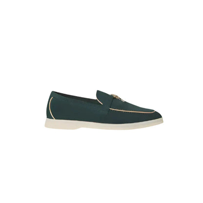Summer Charms Walk Loafers Suede Goatskin - Emerald Noire