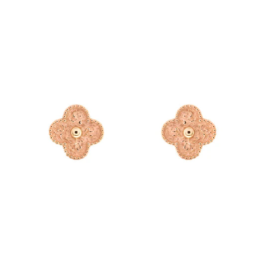 Vintage Alhambra Earrings - Rose Gold